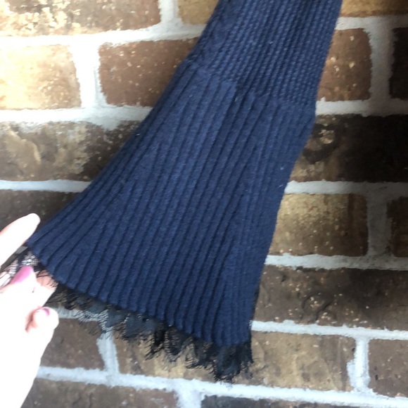 Banana Republic x Olivia Palermo Blue Lace Trim Sweater - Picture 7 of 14